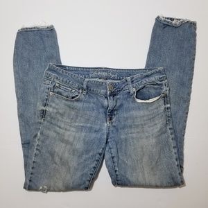 American Eagle Skinny Distressed Jeans Size 8